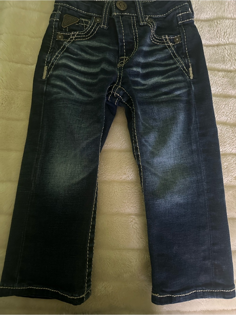 Salvage Dark Blue Faded Boys Jeans